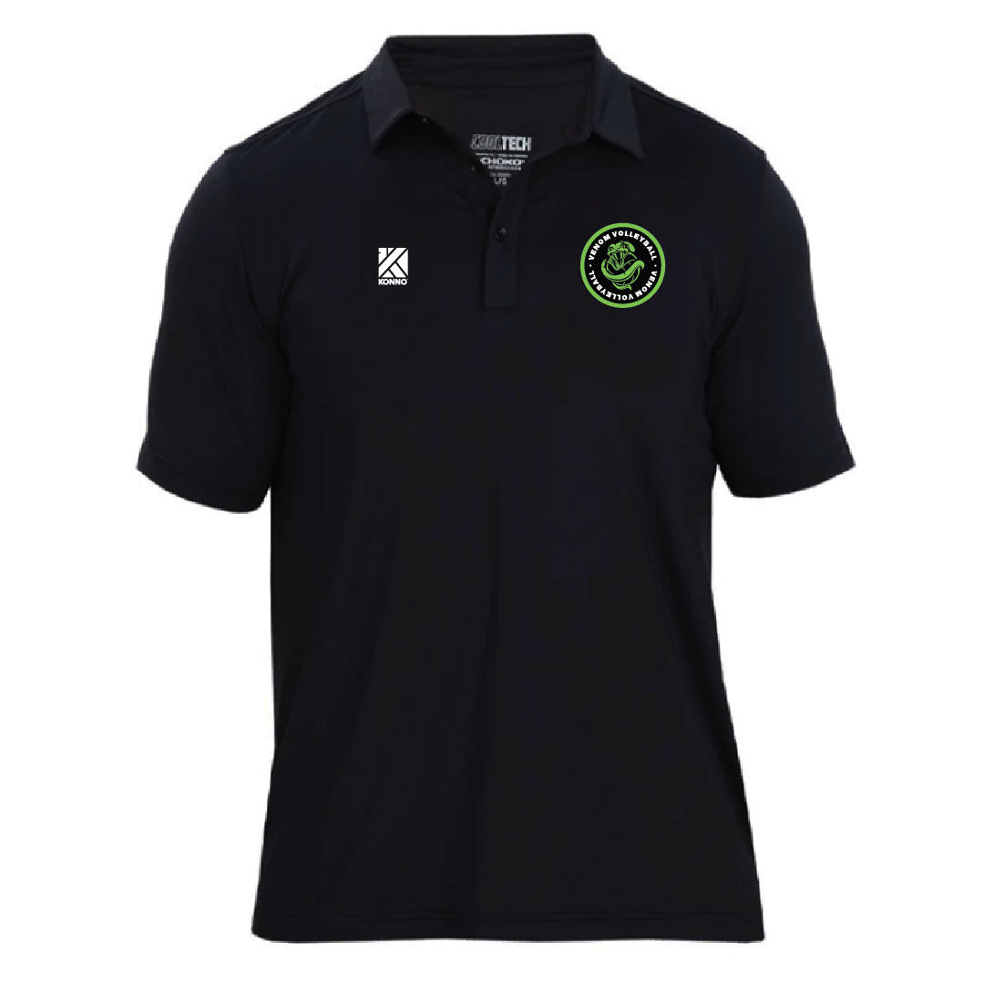Venom Volleyball Cool Tech Performance Polo Print Logo Konno Inc venom-volleyball-cool-tech-performance-polo-print-logo-konno-inc