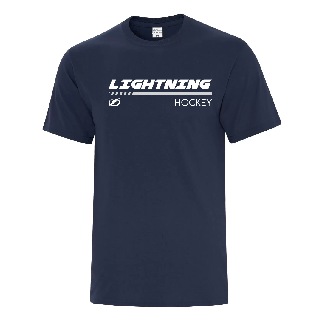 Lightning Hockey Cotton Tee Pro Print Logo Konno Inc