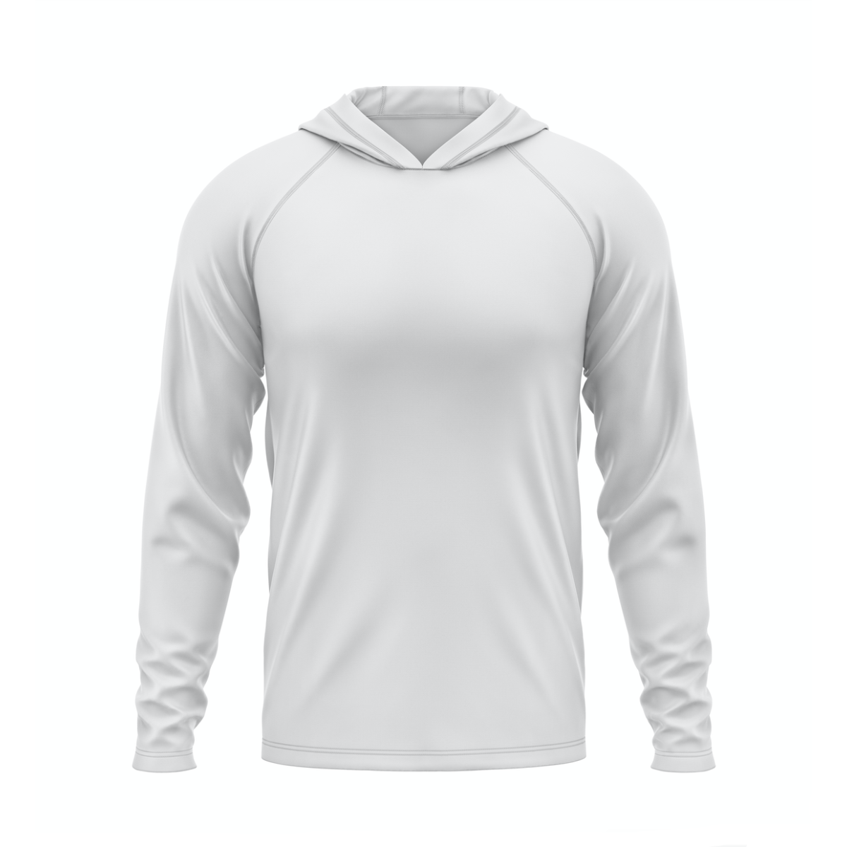 Hooded t top shirt white