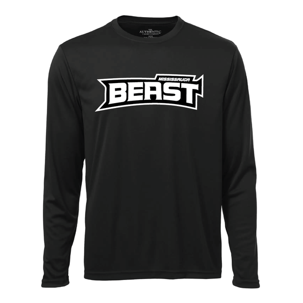 Mississauga Beast Long Sleeve Performance Tee (Print Logo)