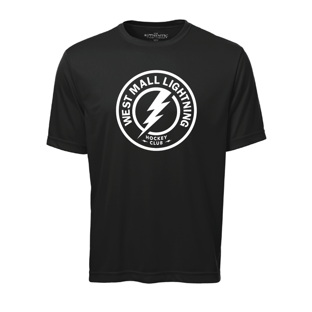 West Mall Lightning Performance Tee (Print Logo)