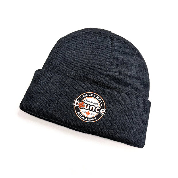 Bounce Volleyball Knit Cuff Toque (Custom Patch Logo)