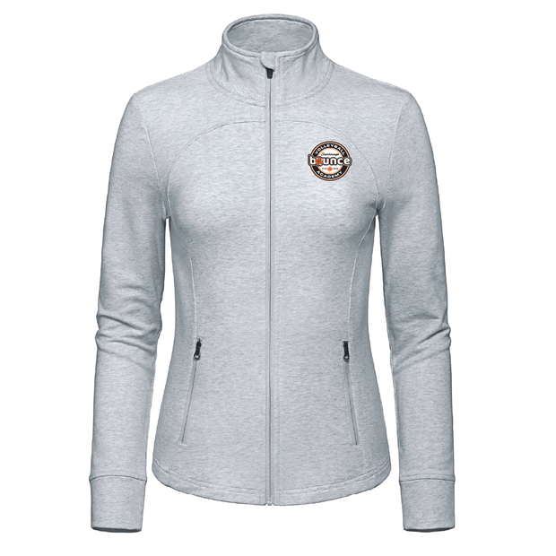 Bounce Volleyball French Terry Performance Full Zip Sweatshirt (Patch Logo)