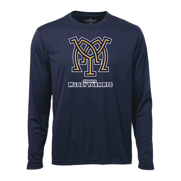 Muddy York Long Sleeve Performance Tee (Print Logo)
