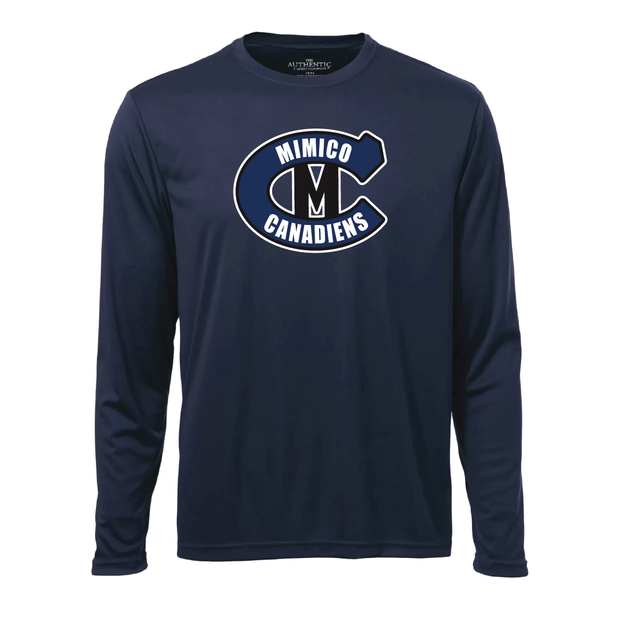 Mimico Canadiens Long Sleeve Performance Tee (Print Logo)