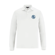 Newton's Grove Knights Long Sleeve Pique Mesh Polo (Print Logo)