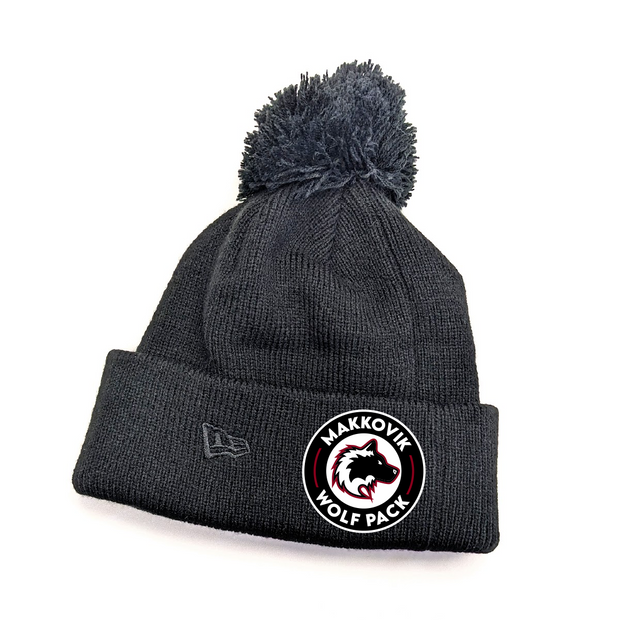 Makkovik Wolf Pack New Era Pom Pom Toque (Custom Patch)