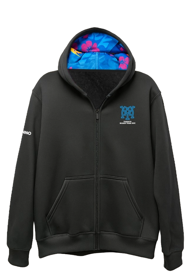 Muddy York Apex Full-Zip Hoodie with Custom Hood Lining (Print Logo)