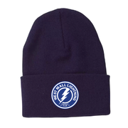 West Mall Lightning Knit Cuff Toque (Custom Patch Logo)