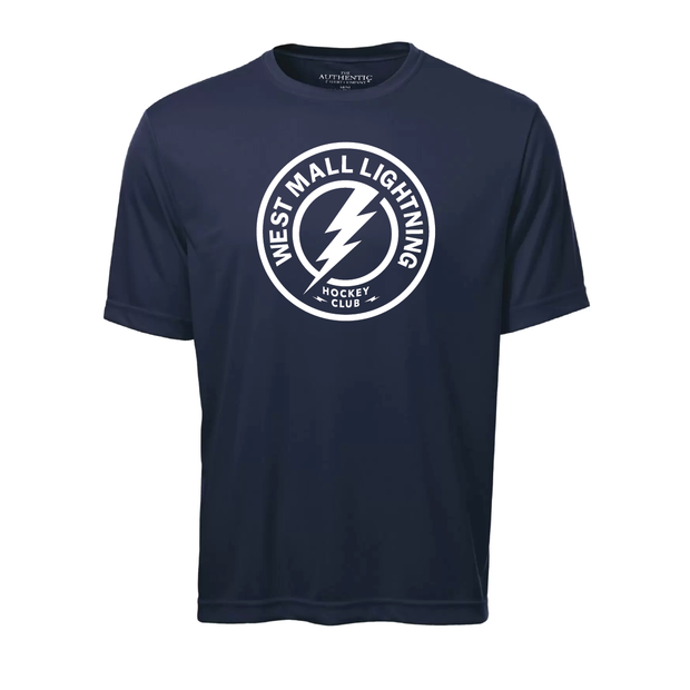 West Mall Lightning Performance Tee (Print Logo)
