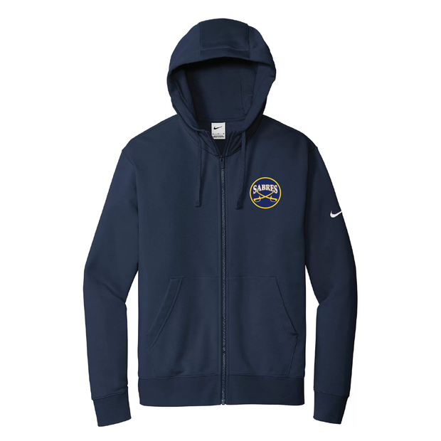 Baie Verte Nike Club Fleece Swoosh Full Zip Hoodie (Patch logo