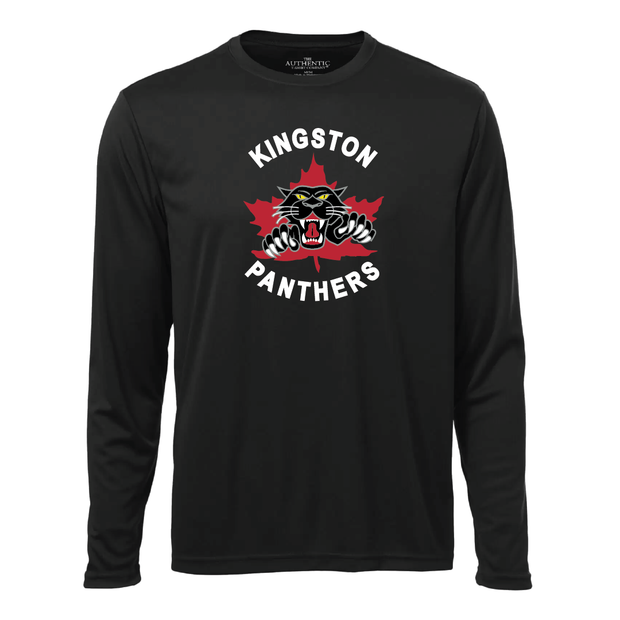CAL-Kingston Panthers Long Sleeve Performance Tee (Print Logo)