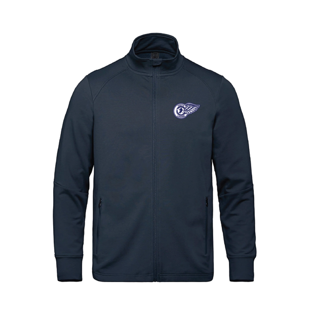 Perth Lanark Wings French Terry Performance Full Zip Sweatshirt (Patch Logo)