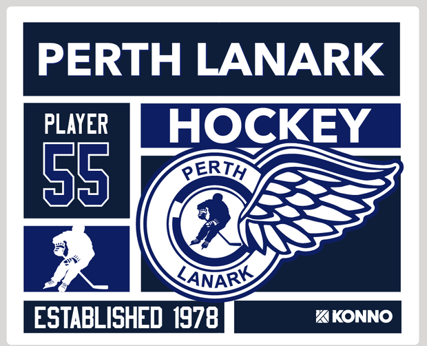 Perth Lanark Wings Personalized Sherpa Blanket (Sublimated)