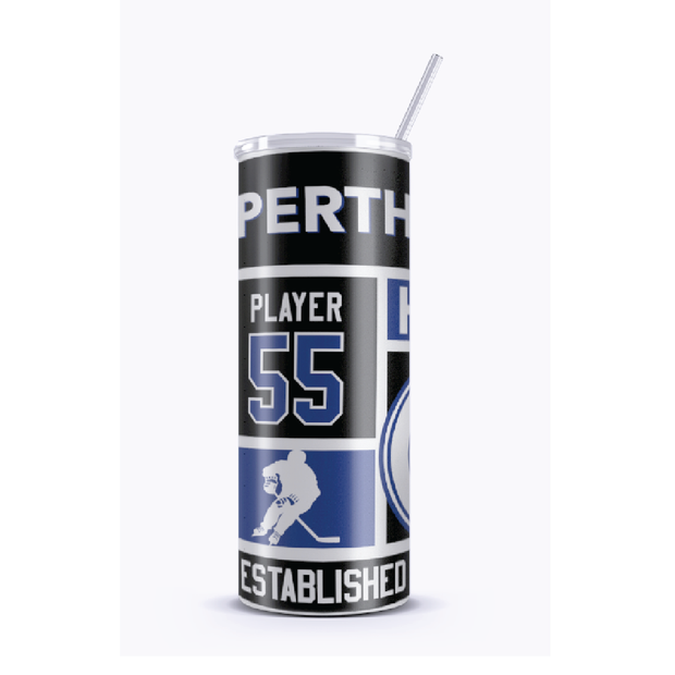 Perth Lanark Wings Sublimated Custom Tumbler (Sublimated Design)
