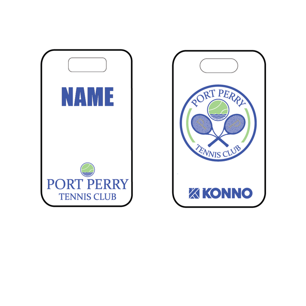 Port Perry Tennis Club Custom Bag Tag (Sublimated)
