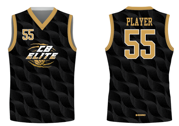 CB ELITE Shotcaller Baketball Jersey - Black (sublimated)