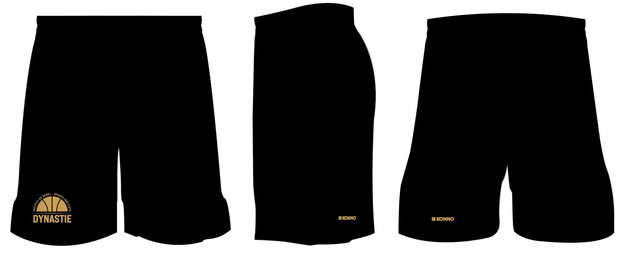 CB ELITE - DYNASTIE Closeout Basketball Shorts - Black (Sublimated)