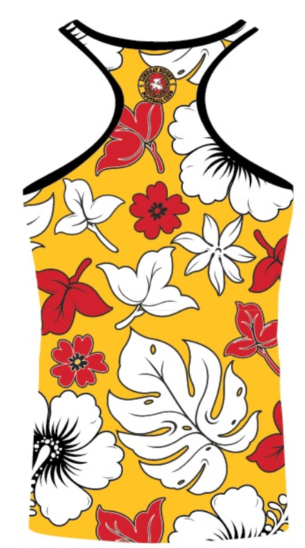 Lindsay RFC Floral Ladies Racerback Tank Top (sublimated)