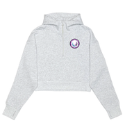 Unity Volleyball Ladies Cropped Scuba 1/2 Zip Hoodie (Patch Logo)