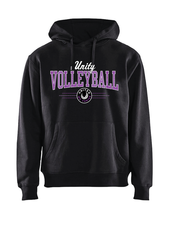 Unity Volleyball Apex/Premium Hoodie-Collegiate/Purple (Print Logo)