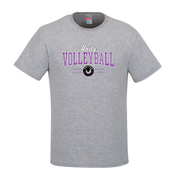 Unity Volleyball Cotton/Blend Tee- Collegiate Purple (Print Logo)