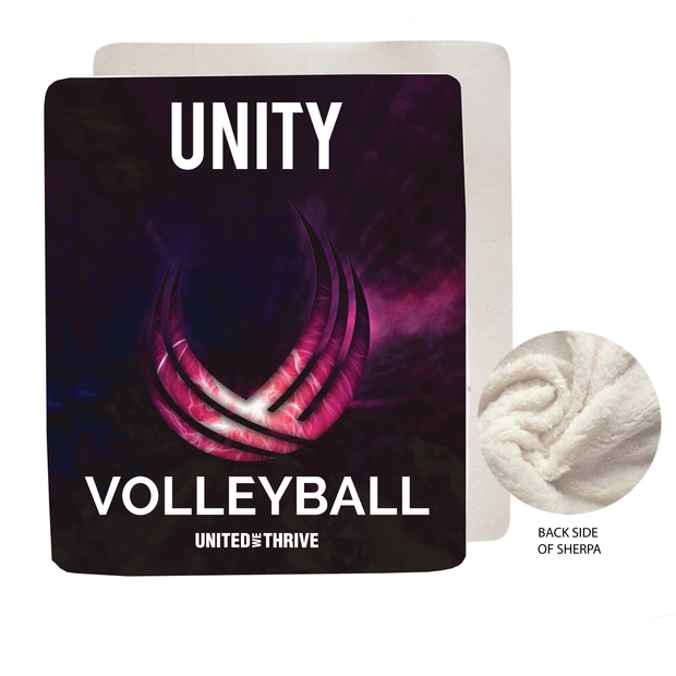 Unity Volleyball 50"x60" Sherpa Lined Fleece Blanket (Sublimated) (Copy)