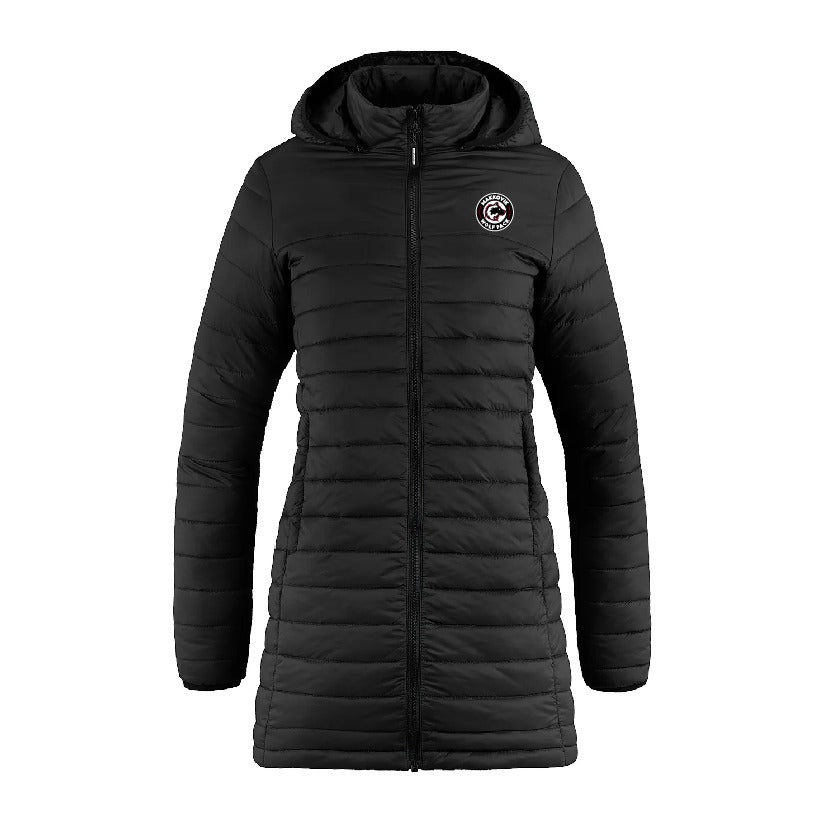 Makkovik Wolf Pack Ladies Full Length Puffy Jacket w/ Detachable Hood ...