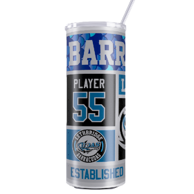 Barracudas Sublimated Custom Tumbler (Sublimated Design)