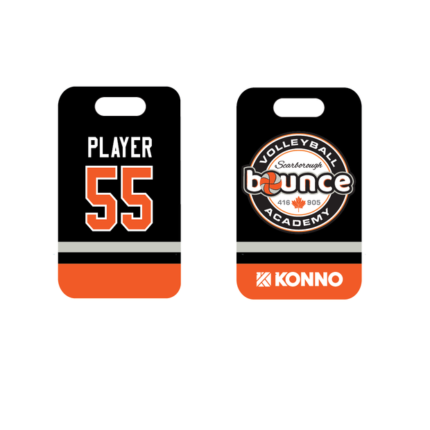 Bounce Volleyball Custom Bag Tag (Sublimated)