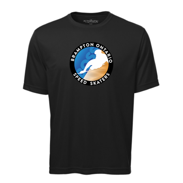 Brampton Ontario Speed Skaters Performance T-Shirt (Print Logo)