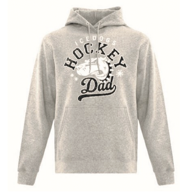 Ice Dogs Hockey Dad Apex/Premium Hoodie (Print Logo)