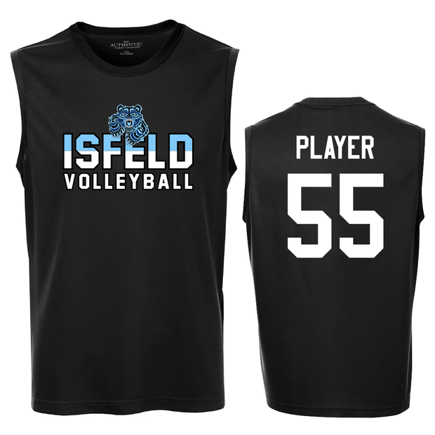 Isfeld Volleyball Sleeveless Performance Tee (Print Logo)