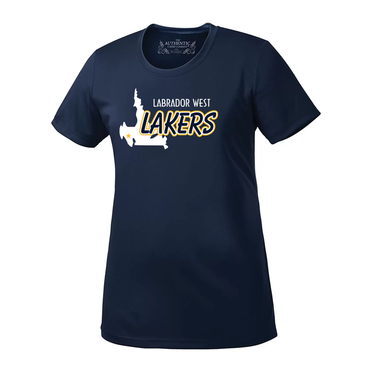 Labrador West Lakers Performance Tee (Print Full Logo Light)