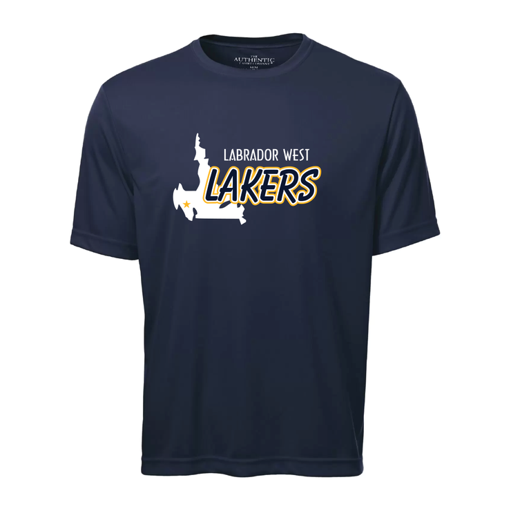 Labrador West Lakers Performance Tee (Print Full Logo Light)