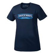 Shockwave Volleyball Performance Tee (Print Logo)