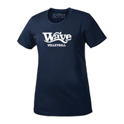 Wave Volleyball Performance Tee (Print Logo)