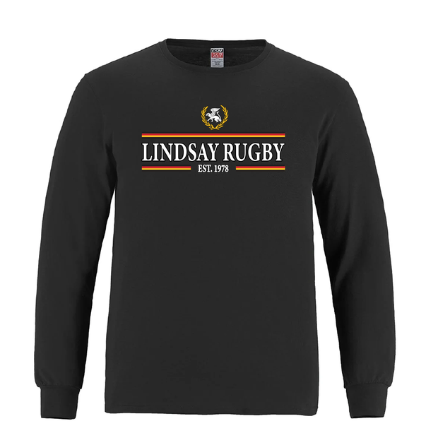 Lindsay Rugby EST. 1978 Long Sleeve Cotton Tee (Print Logo)