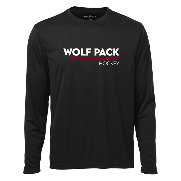 Makkovik Wolf Pack Long Sleeve Performance Tee (Print Pro Logo)