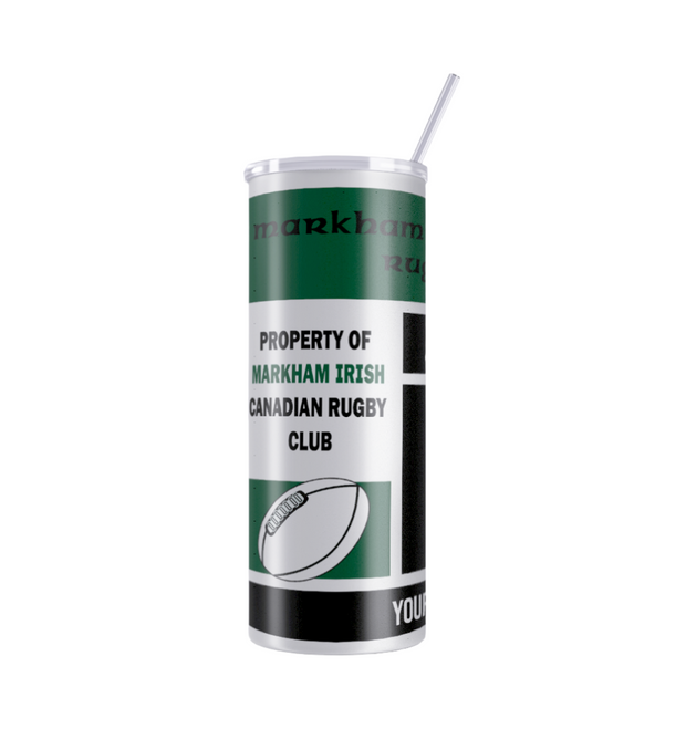 Markham Irish Rugby Sublimated Custom Tumbler (Sublimated Design)