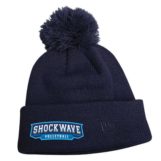 Shockwave Volleyball New Era Pom Pom Toque (Custom Patch Logo)