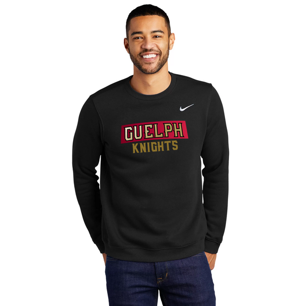 Knights Nike Club Fleece Crewneck (Twill Patch Logo)