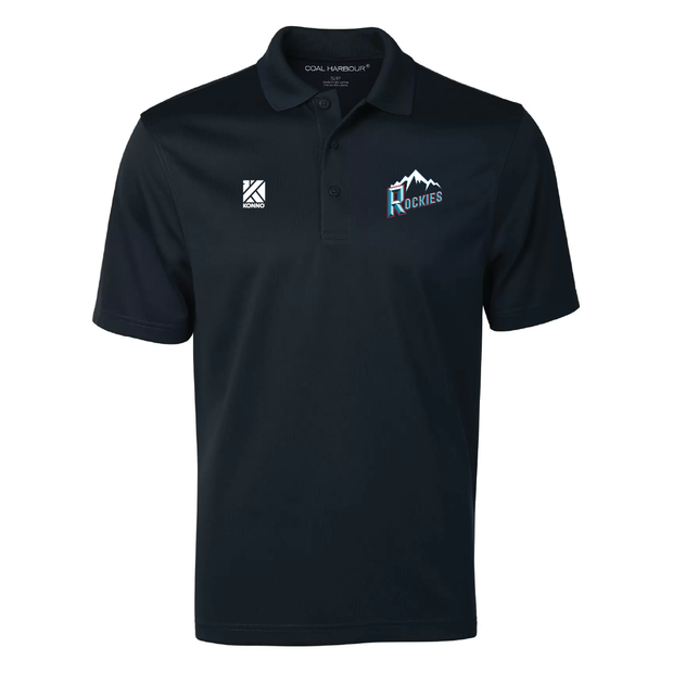 Rockies Navy Performance Polo (Print Logo)