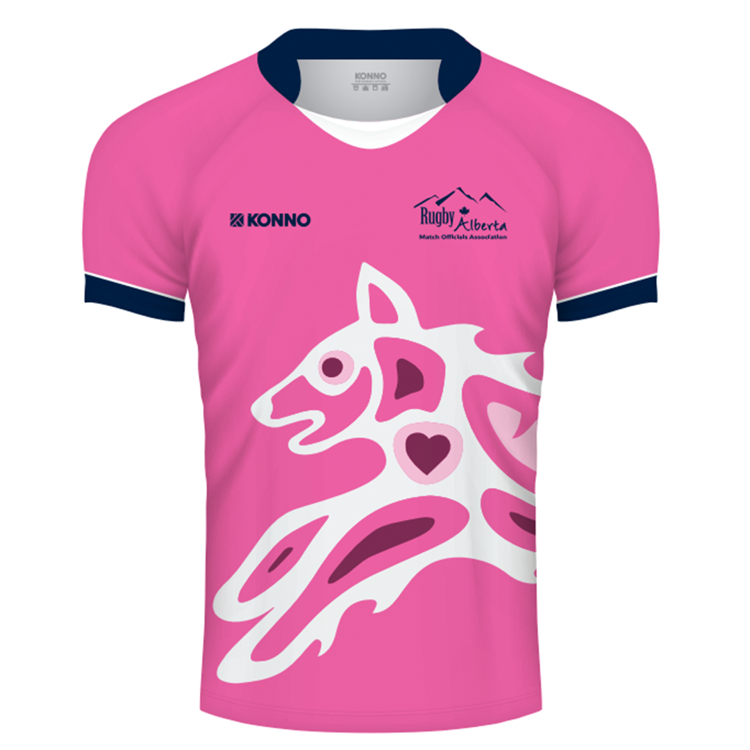 Rugby Alberta Pink Overload Unisex Referee Jersey (Sublimated Logo ...