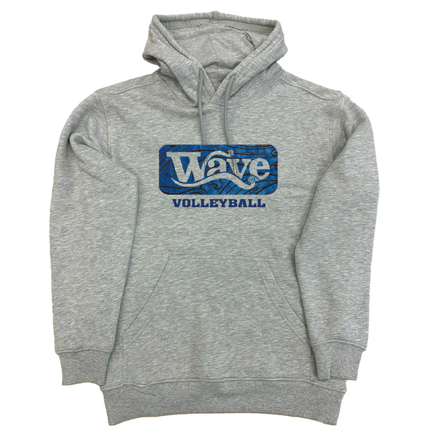 Wave Volleyball Sport Grey Apex/Premium Hoodie (Print Logo)