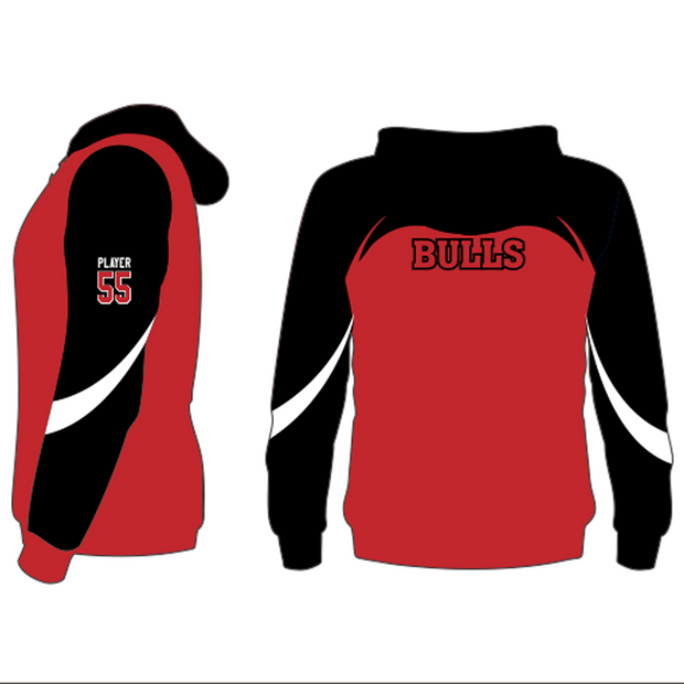 Toronto Bulls Custom Pullover Hoodie (Sublimated