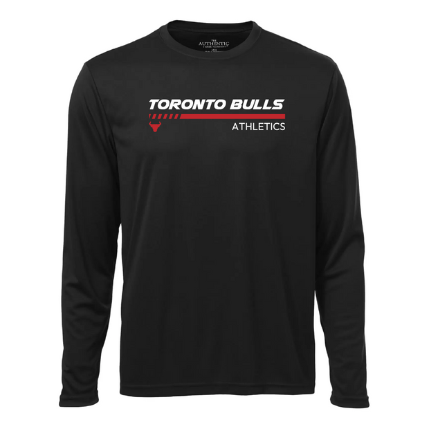 Toronto Bulls Long Sleeve Performance Tee (Print Pro Logo)