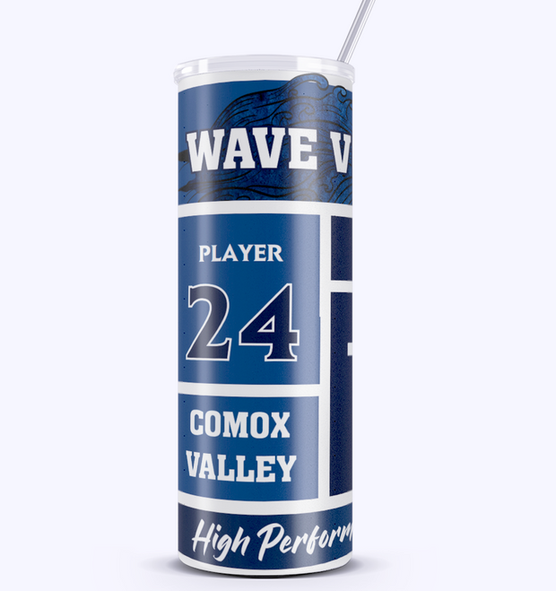 Wave Volleyball Sublimated Custom Tumbler (Sublimated Design)