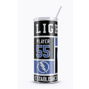 West Mall Lightning Sublimated Custom Tumbler (Sublimated Design)