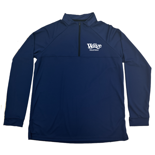 Wave Volleyball 1/4 Zip Pullover (Print Logo)